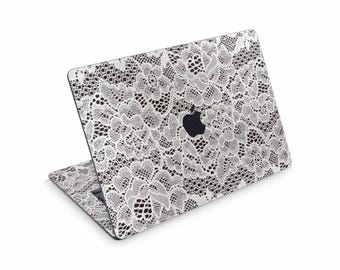 MacBook Decal: French Lace Pattern - Lightweight Vinyl Cover