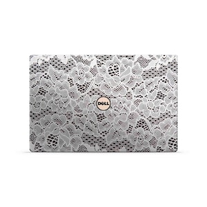 Dell XPS Skin: French Lace Pattern Laptop Wrap (Full or Partial Coverage)