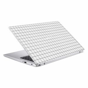 Acer Nitro Skin in White Grid Line, Acer Nitro Cover in White Grid Line, Acer Nitro Decal in White Grid Line