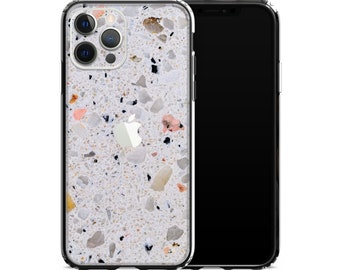 Terrazzo iPhone Case - Clear Cover with Dual Layer Protection