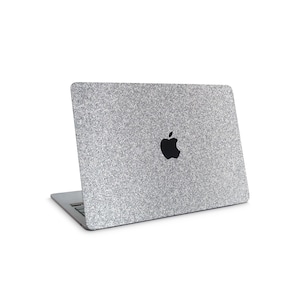 Blanc Glitter MacBook Cover (Vinyl Skin, Scratch Resistant)
