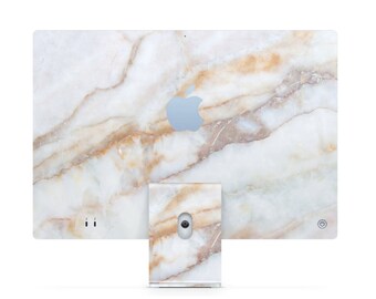 Vanilla Marble iMac Skin, Vanilla Marble Skin Cover, iMac Protective Skin, Vanilla Marble iMac Skin Design, Best iMac Skin, iMac Skin Decals