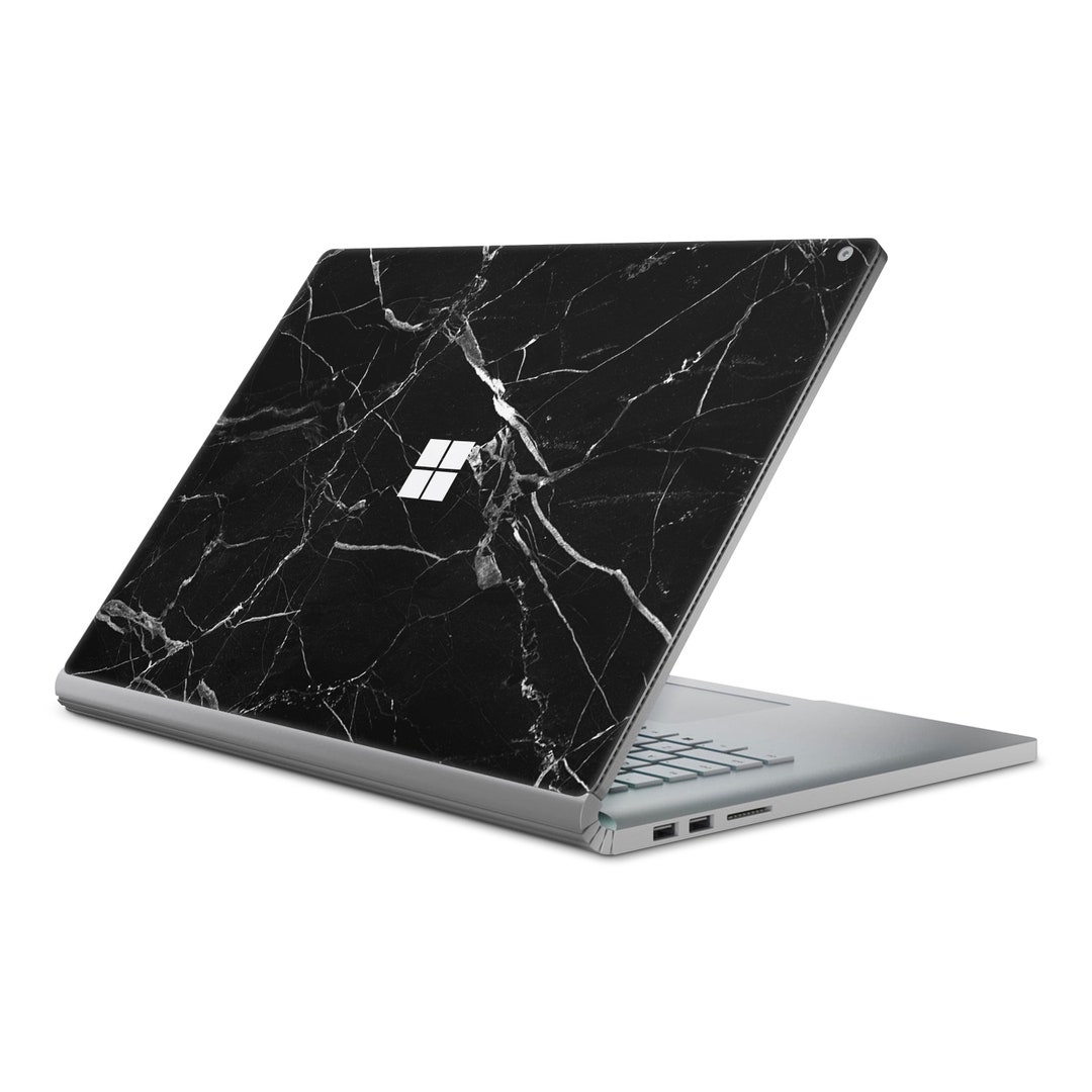 Microsoft Surface Laptop Skin Black Hyper Marble (fits Pro, Book, 1315