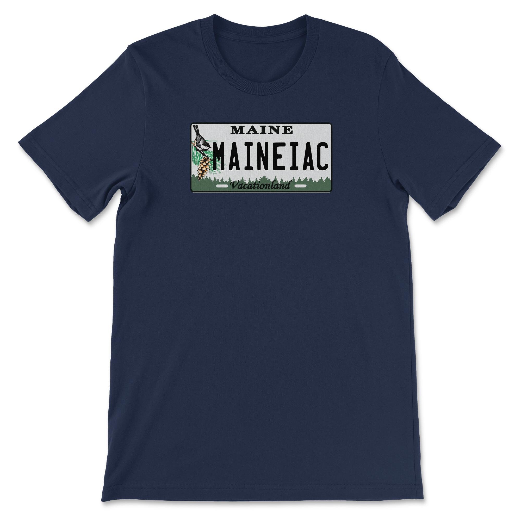 Funny Maine License Plate Souvenir Gift, Maineiac Humor Etsy