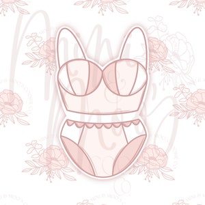 STL File-Bikini Cookie Cutter-Large 4 inches