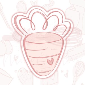 STL-Datei-Whimsy Karotte Cookie Cutter-Large 4 &quot;&quot;