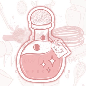 Groovy Potion Bottle Halloween Cookie Cutter