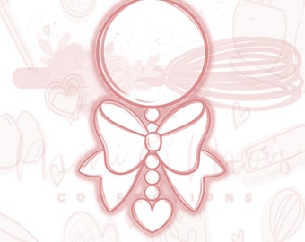 Boho Baby Rattle Cookie Cutter