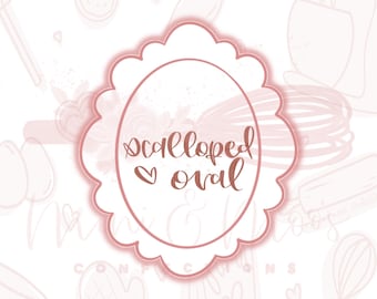 Scalloped Oval Cookie Cutter