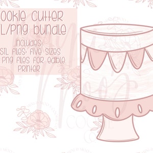Cookie Cutter STL & PNG Basic Cake Bundle Cookie Cutter