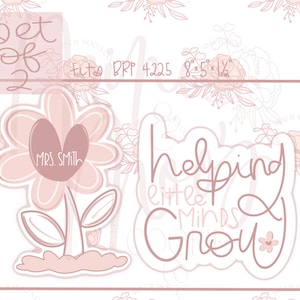 Helping Little Minds Grow Cookie Cutter Set of Two
