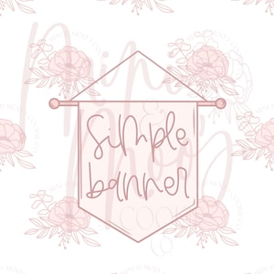 Simple Banner Cookie Cutter