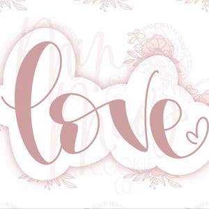 Love Plaque Cookie Cutter