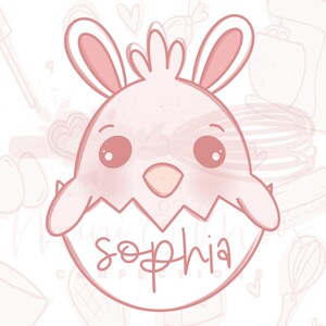 Bunny Chick In Egg Easter Cookie Cutter