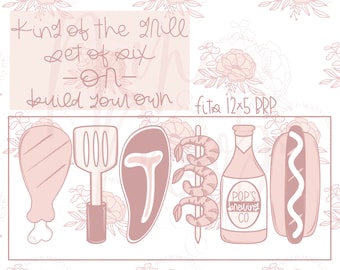 STL File-King of the Grill Keksausstecher Set von SECHS