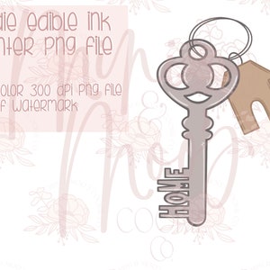 Cookie Cutter PNG File for Eddie Edible Ink Printer-House Key WITH Tag Cookie Cutter