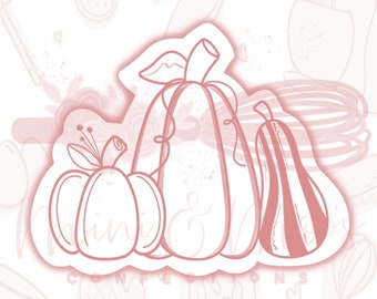 Fall Harvest Pumpkins Cookie Cutter