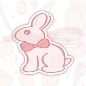 Classic Chocolate Bunny Cookie Cutter