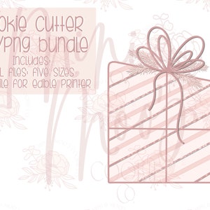 Cookie Cutter STL & PNG Bundle-Wonky Gift Christmas Cookie Cutter