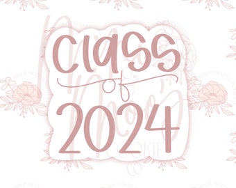 Cookie Cutter STL Bundle &#39;Class of 20XX&#39; Plaque Cookie Cutter
