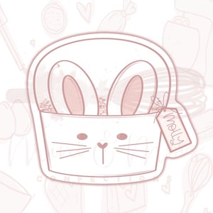 STL-Datei-Osterhase Korb Cookie Cutter-Large 4&quot;