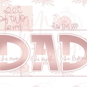 STL File-DAD Cookie Cutter Set van twee