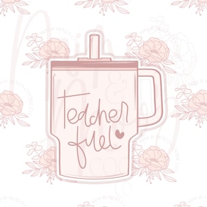 Teacher Travel Mug Cookie Cutter