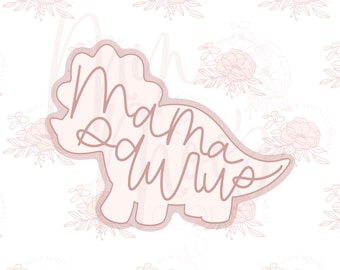 STL File-Mamasaurus Cookie Cutter-LARGE 4 inches
