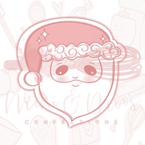 Whimsy Santa Christmas Cookie Cutter