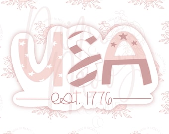 USA Plaque 4th of July Cookie Cutter