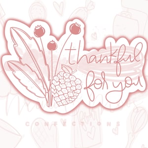„Thankful For You Fall“-Plaketten-Ausstecher