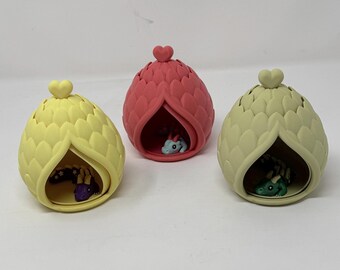3D Printed Dragon Egg With Baby Dragon
