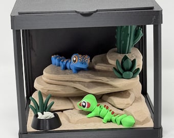 3D Printed Gecko Terrarium with Lift Lid