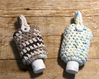 Crochet Hand Sanitizer Holder | Hand Sanitizer | Sanitizer Holder | Keychain | Handmade Gifts | Gifts for friends | Purse accessories