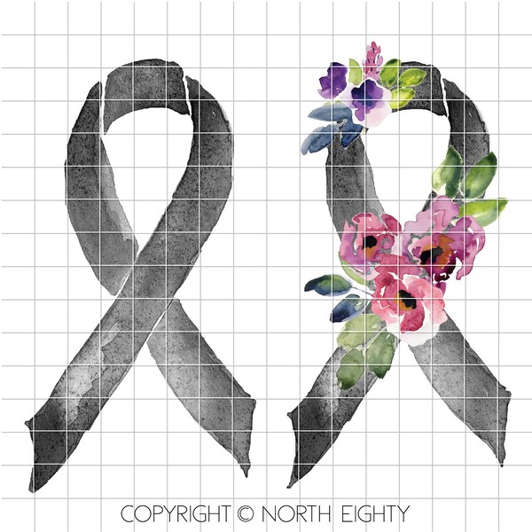 Gray Awareness Ribbon png - Grey Ribbon png - Awareness Ribbon png - Sublimation png - Gray Ribbon - Awareness png - Gray Ribbon png