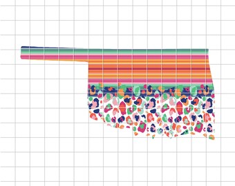 Oklahoma png - Oklahoma State Design Sublimation Download - Clip Art - Oklahoma - png - Fiesta - Leopard