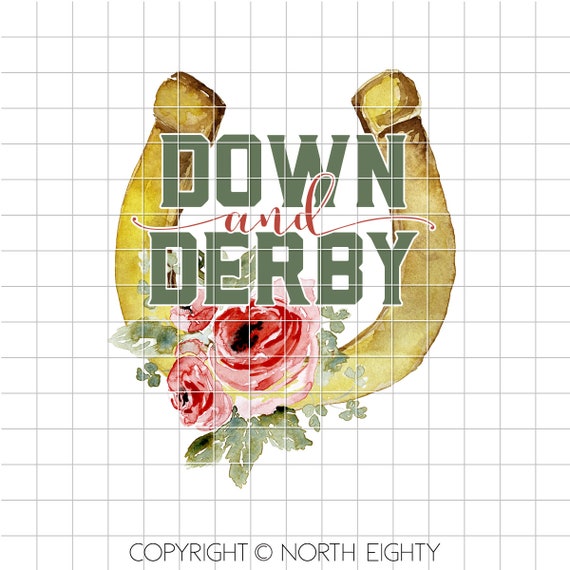 Derby Sublimation Png Kentucky Derby Roses Watercolor Floral Etsy