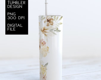 Tumbler png - Floral Tumbler Wrap - Floral Tumbler png - Sublimation Design - Sublimation png - Floral Tumbler Sublimation - Digital Design