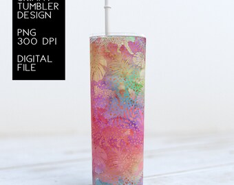 Sublimation Tumbler png,  Sublimation Design, 20 oz, Skinny Tumbler, Sublimation png, Neon, Rainbow, Leopard, Cheetah, Monstera, Jungle, png