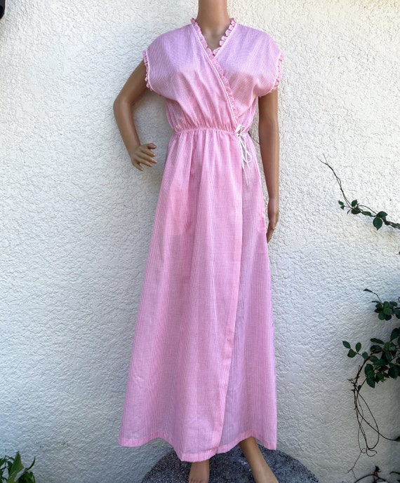 Vintage 80s Wrap Dress M/L Tags On Never Worn w W… - image 6
