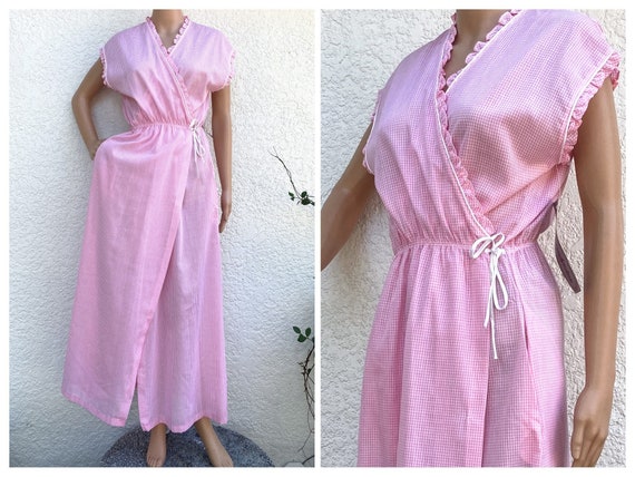 Vintage 80s Wrap Dress M/L Tags On Never Worn w W… - image 2