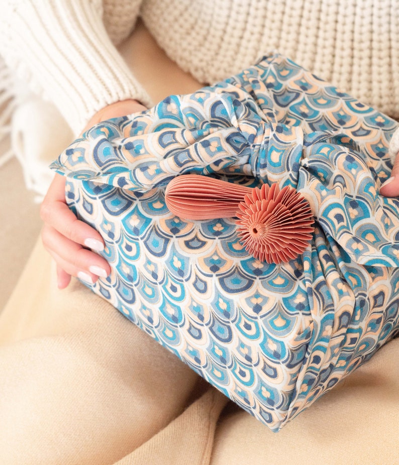 furoshiki fabric gift wrap - fabrap style art deco