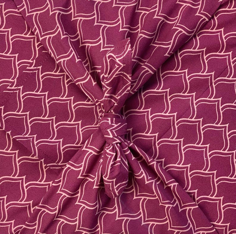 furoshiki fabric gift wrap - fabrap style maroon ogives