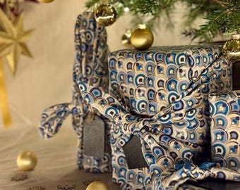 Nachhaltige Geschenkverpackung | Wiederverwendbares Furoshiki | Ostergeschenke | Muttertagsüberraschung | Eid | Furoshiki