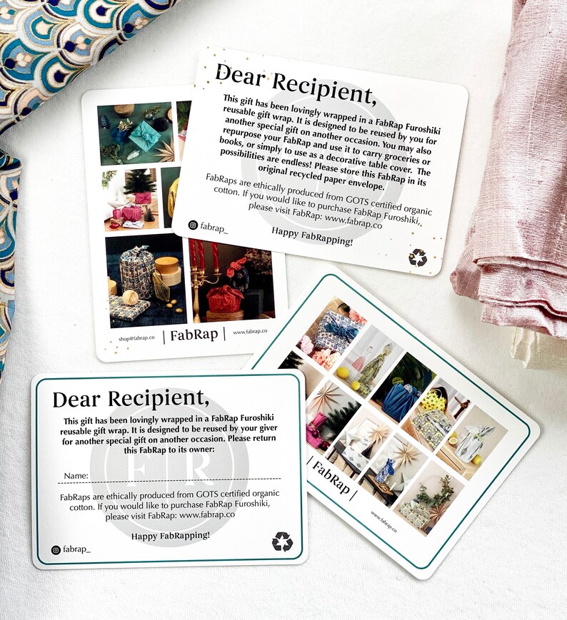 Reversibles Furoshiki Stoff-Geschenkverpackung Frühlings-Furoshiki-Geschenkpapier Art Deco & OCean Muttertagsgeschenk Bild 9