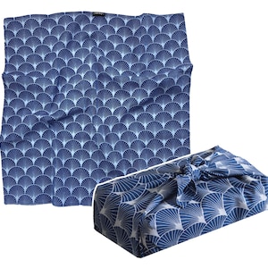 Tissu furoshiki, Papier cadeau printanier, Emballage cadeau bleu indigo, Papier cadeau, Papier cadeau, Papier cadeau réutilisable, Muttertag image 9