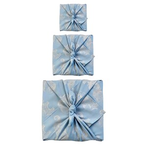 Easter Gift Wrap, 9 Pieces Of Furoshiki, Wrapping Cloth, Blue Furoshiki, Reusable Wrapping, Fabric Gift Wrap, Muttertagsgeschenk image 5