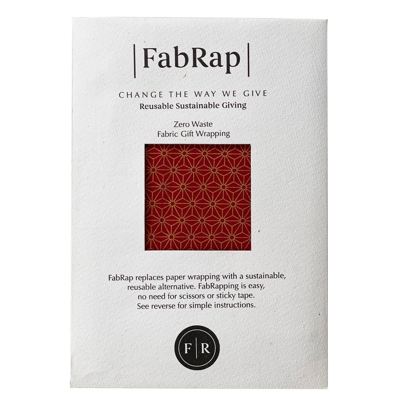 Eid Geschenkverpackung Furoshiki Wrapping Cloth Geschenkverpackung aus Stoff Rubin und Gold Bild 7