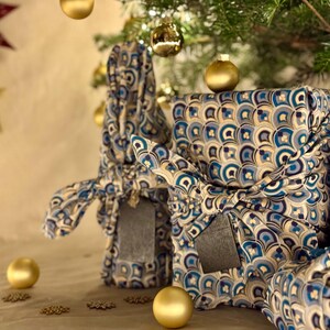 Nachhaltige Geschenkverpackung | Wiederverwendbares Furoshiki | Ostergeschenke | Muttertagsüberraschung | Eid | Furoshiki imagem 4
