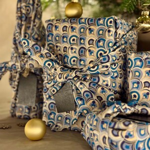 Nachhaltige Geschenkverpackung | Wiederverwendbares Furoshiki | Ostergeschenke | Muttertagsüberraschung | Eid | Furoshiki imagem 3
